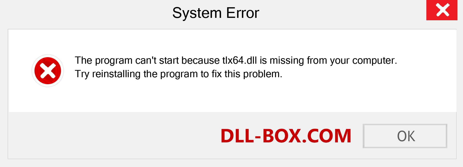  tlx64.dll file is missing?. Download for Windows 7, 8, 10 - Fix  tlx64 dll Missing Error on Windows, photos, images
