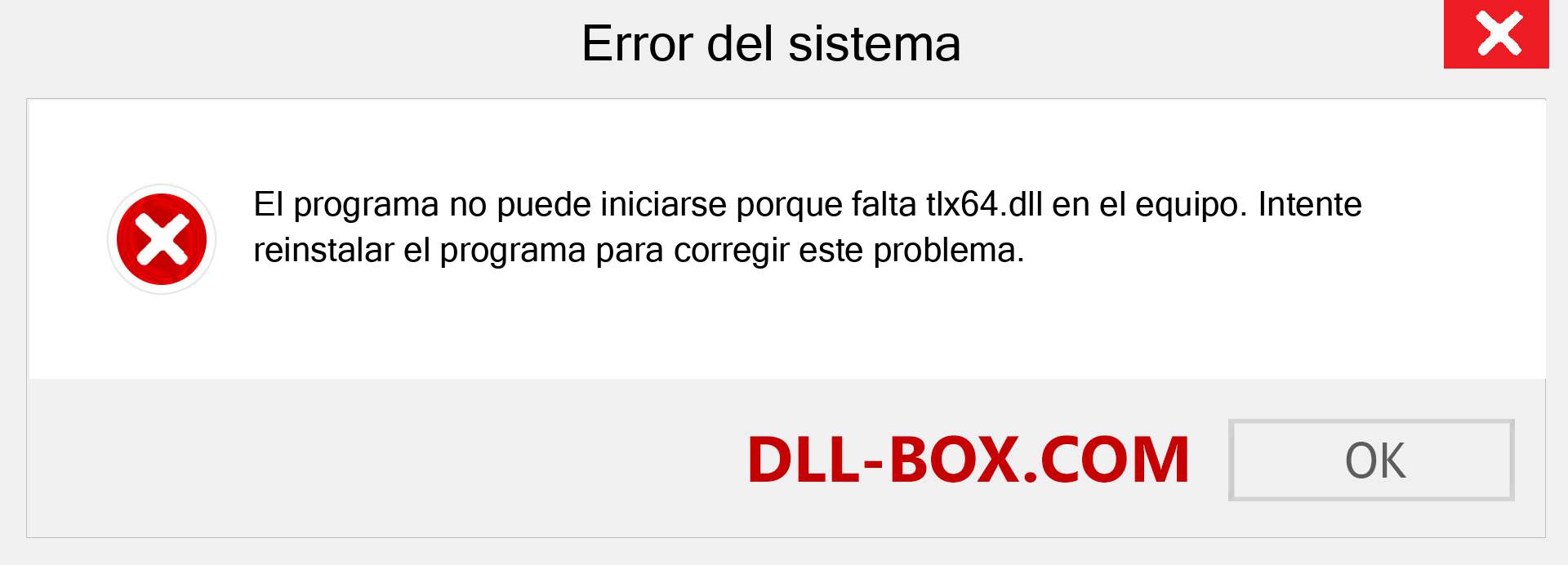 ¿Falta el archivo tlx64.dll ?. Descargar para Windows 7, 8, 10 - Corregir tlx64 dll Missing Error en Windows, fotos, imágenes